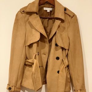 Jackets & Coats - NY&CO suede tan short jacket Jackets & Coats - NY&CO suede tan short jacket